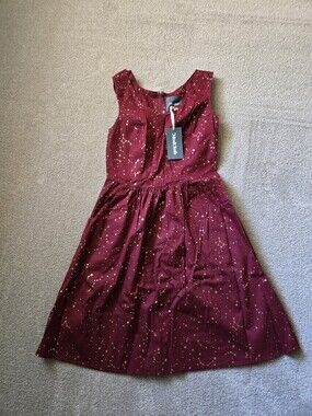 Modcloth Burgundy Constellation Dress
